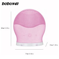 DODONET Hot selling beauty machine portable soft comfortable deep pore cleaner electric silicone cleansing face brush